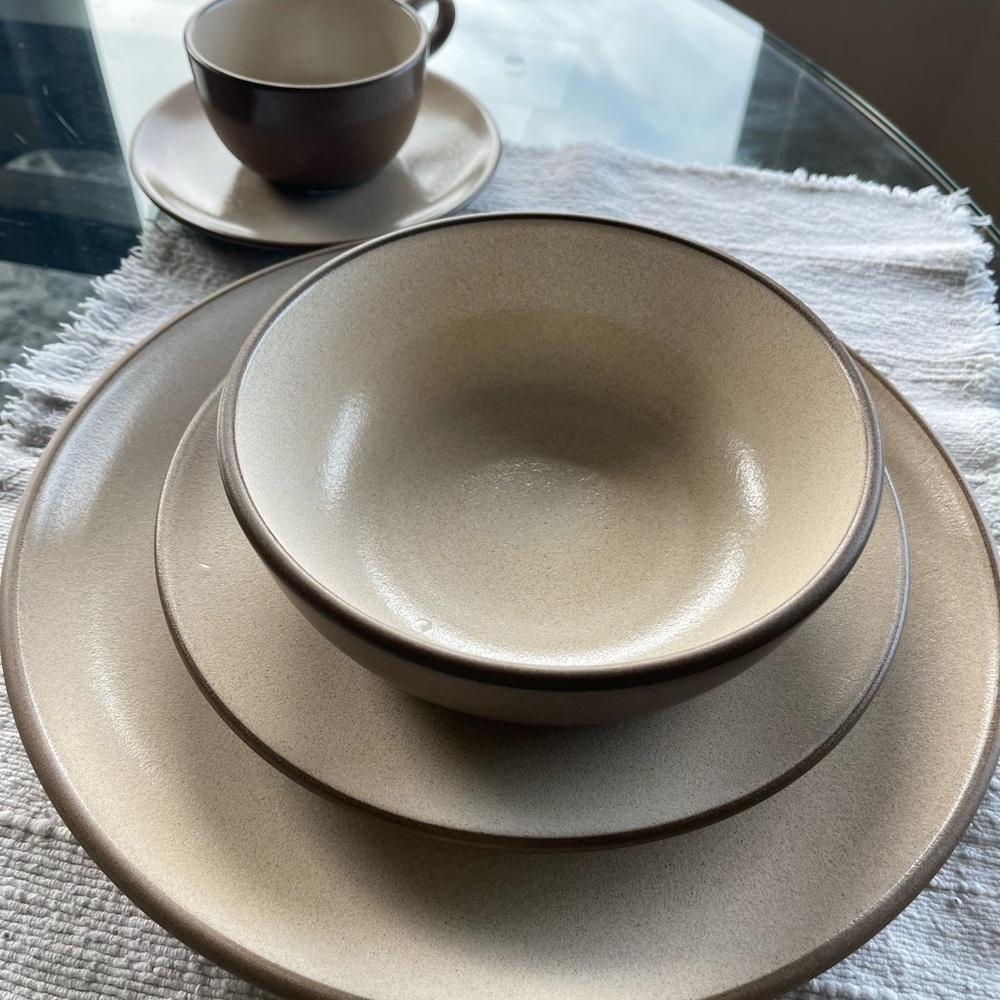 Vintage Heath ceramic place settings